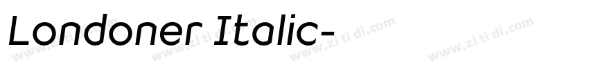 Londoner Italic字体转换